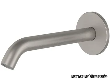 X STYLE INOX - Wall-mounted stainless steel spout _ Remer Rubinetterie