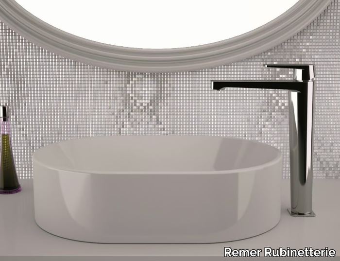 DREAM - High basin mixer without pop-up waste _ Remer Rubinetterie