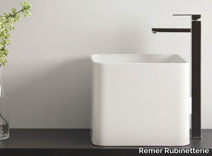 QUBIKA - Single handle washbasin mixer _ Remer Rubinetterie