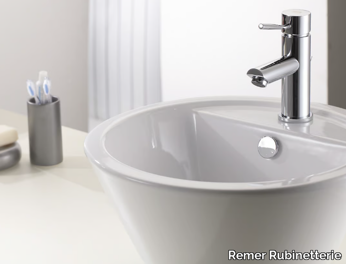 MINIMAL - Countertop 1 hole washbasin mixer without waste _ Remer Rubinetterie