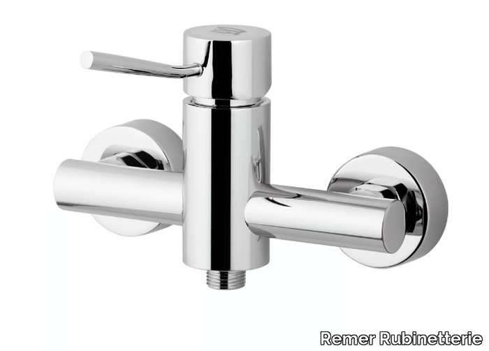 MINIMAL - Single handle chromed brass shower mixer _ Remer Rubinetterie