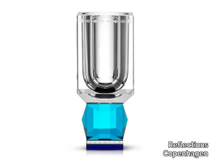 OHIO CLEAR/AZURE/COBALT - Crystal vase _ Reflections Copenhagen