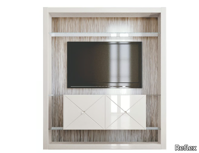 DUNE TV - Wood and glass TV cabinet _ Reflex