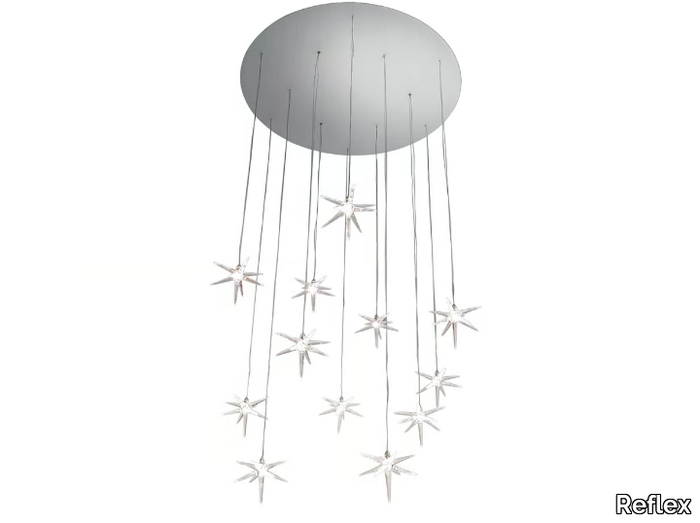 STELLA - LED Borosilicate glass pendant lamp _ Reflex