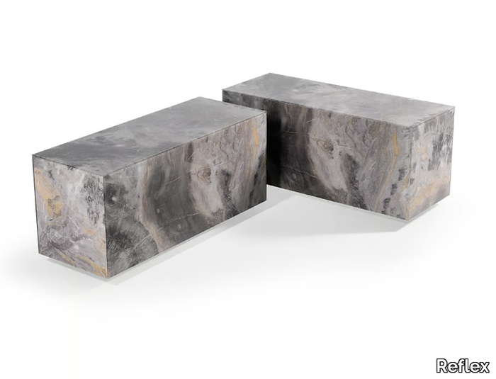 ADONE - Rectangular glass coffee table _ Reflex