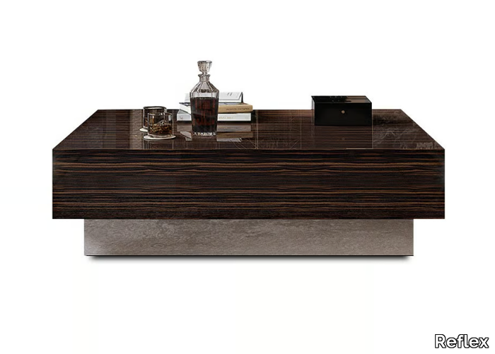 BELLE EPOQUE - Square wooden coffee table for living room _ Reflex