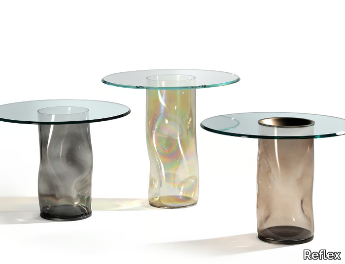 DANDOLO - Round glass coffee table _ Reflex