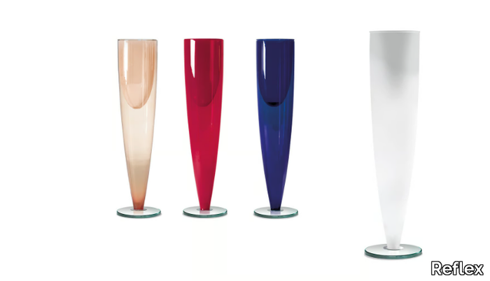 MING - Contemporary style glass vase with integrated lighting _ Reflex