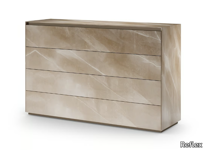 MONOLITE - Glass chest of drawers _ Reflex