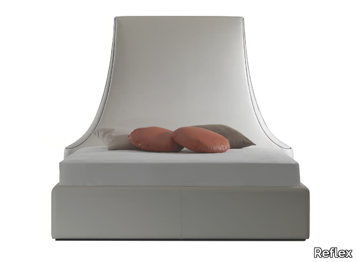 ROMEO - Leather storage bed _ Reflex