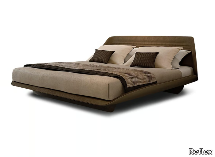 SEGNO - Leather double bed _ Reflex