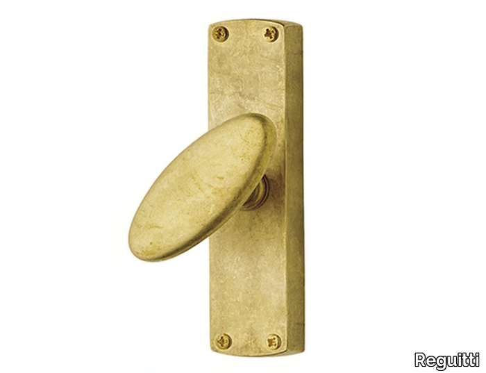 OVALINO - Brass Cremone handle on back plate _ Reguitti