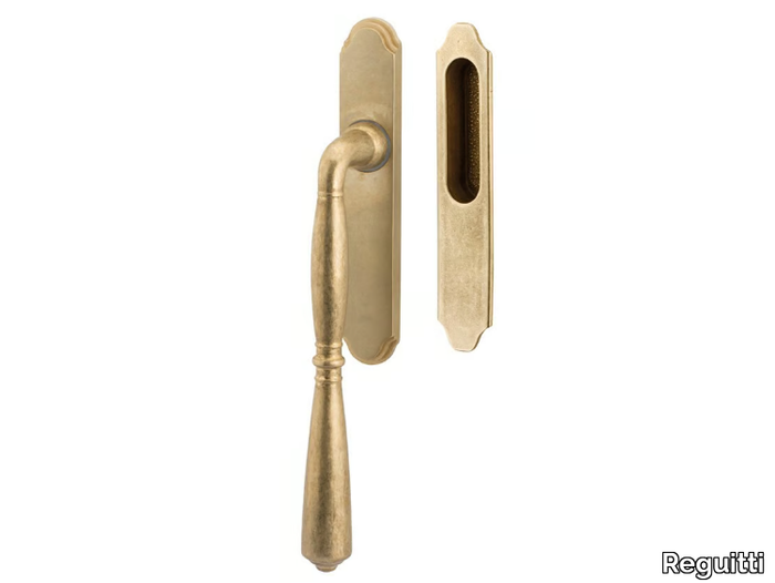 BERNINI - Brass single pull handle for lift and slide _ Reguitti