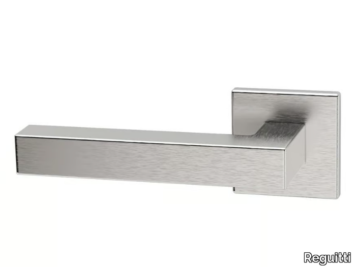 GENEVE - Stainless steel door handle on rose _ Reguitti