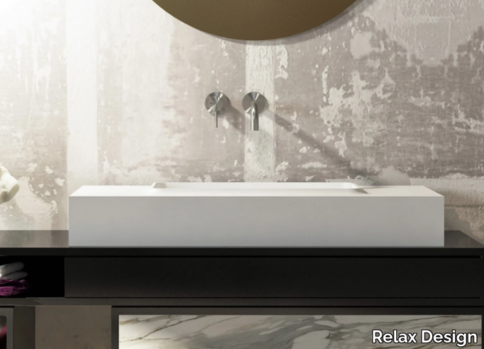 BIG-L-HOPERA - Countertop Luxolid® washbasin _ Relax Design