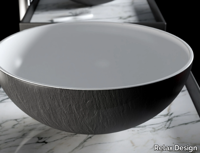 CHOTO BIO - Countertop round Texolid® washbasin _ Relax Design