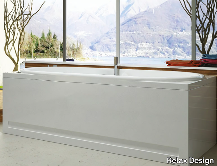 ERICA - Hydromassage rectangular acrylic bathtub _ Relax Design