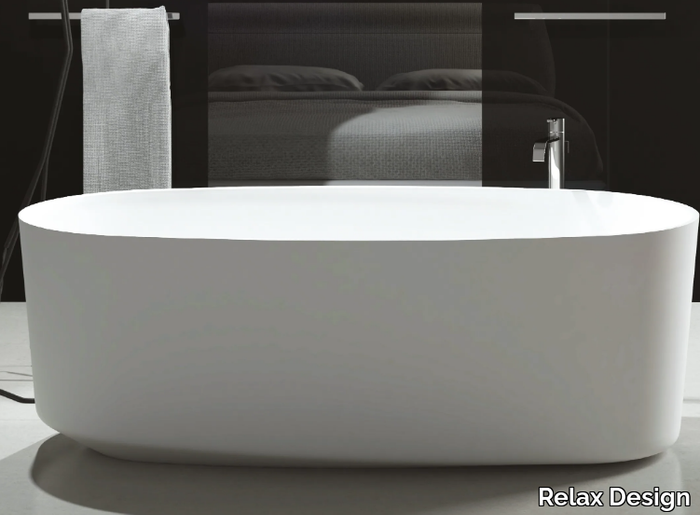 MARECHIARO TUB - Freestanding oval Luxolid® bathtub _ Relax Design