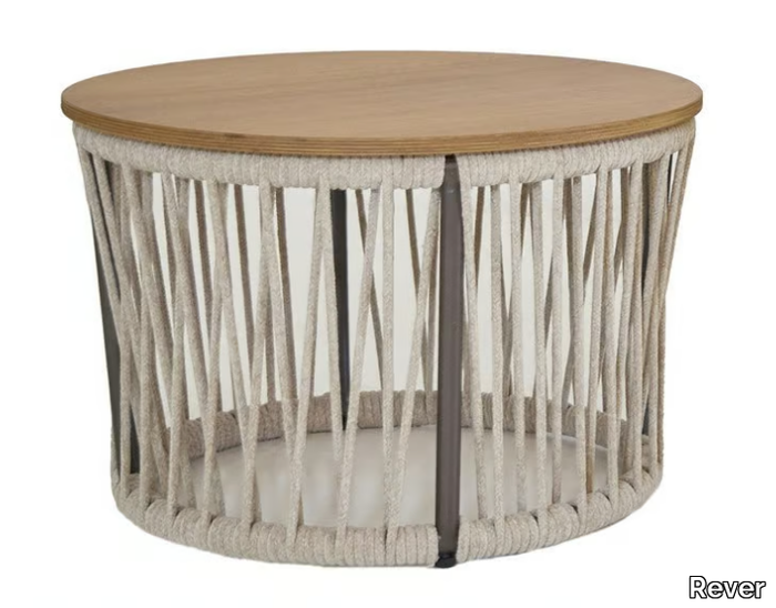 LEVANTE VELVET ROPE - Round garden side table _ Rever