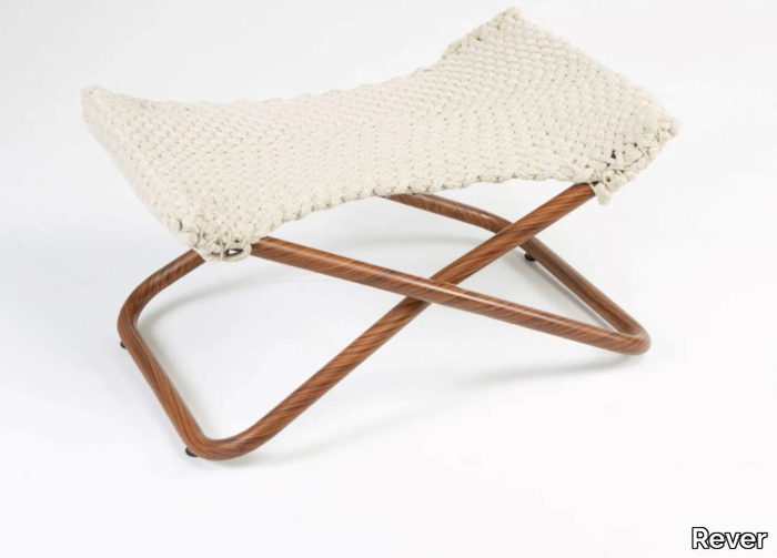 ROPE - Folding rope and stainless steel garden footstool _ Rever