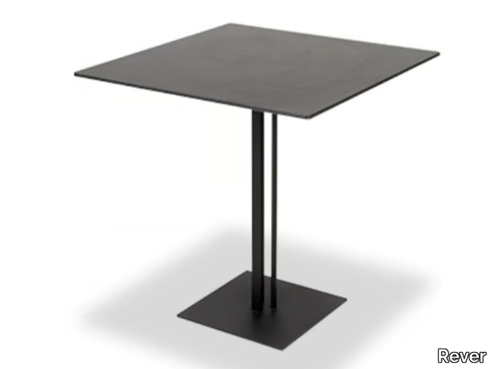 SNACK - Square steel garden table _ Rever