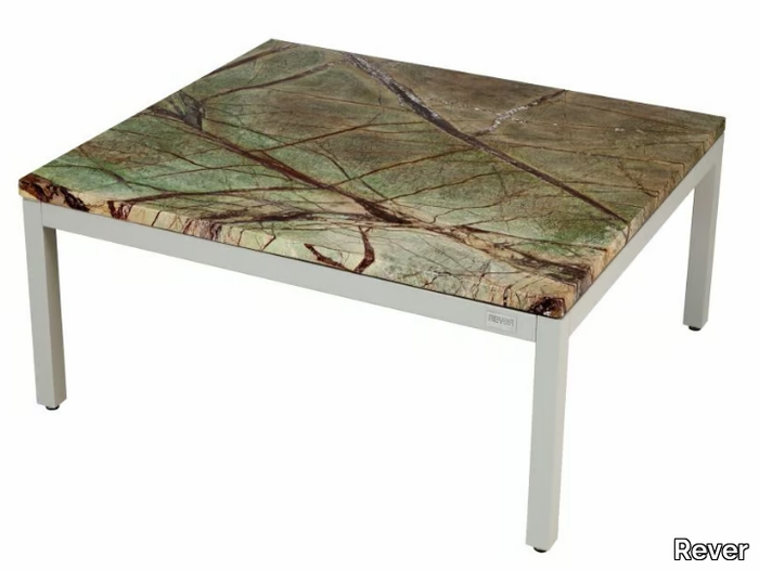 CALIFORNIA - Marble and aluminium high side table _ Rever