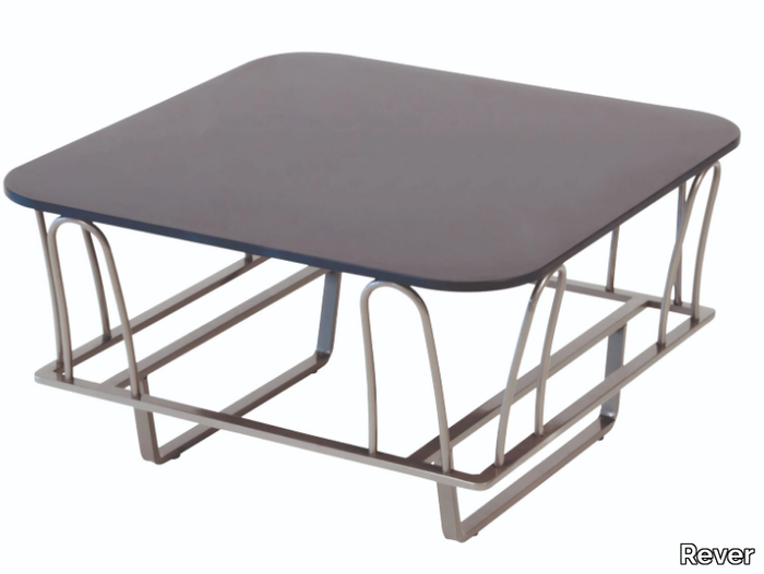 CLOUD - Low steel and HPL garden side table _ Rever