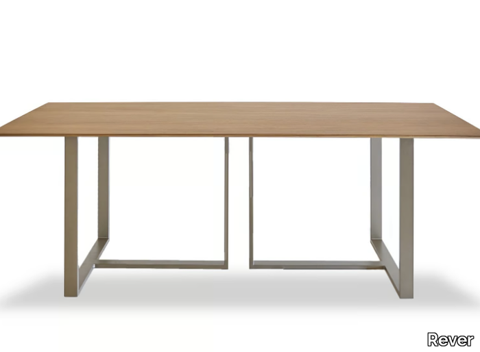 LEVANTE - Rectangular wooden garden table _ Rever