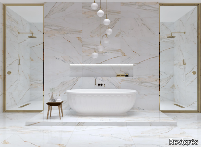 CALACATTA ORO - Porcelain stoneware wall/floor tiles with marble effect _ Revigrés