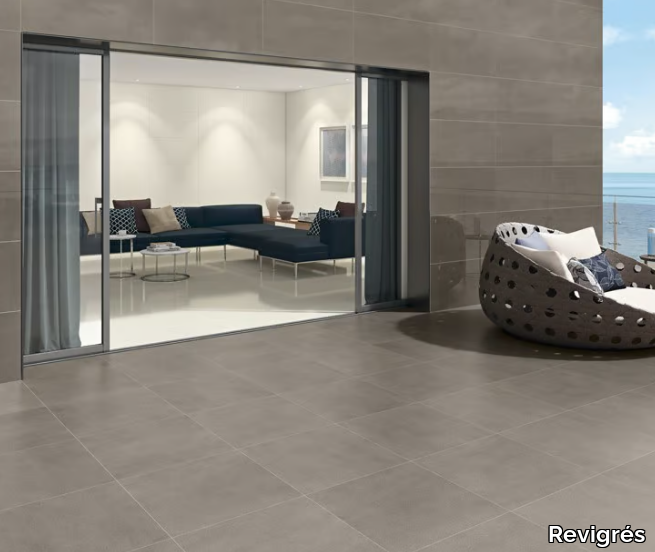 FLINT - Indoor/outdoor porcelain stoneware wall/floor tiles _ Revigrés