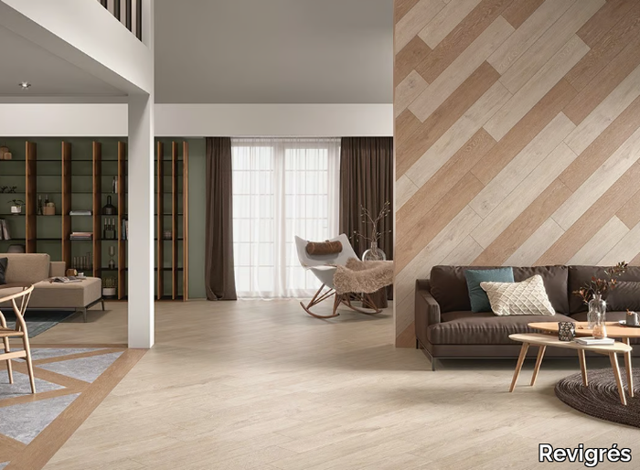 NORDIK - Indoor/outdoor wall/floor tiles with wood effect _ Revigrés