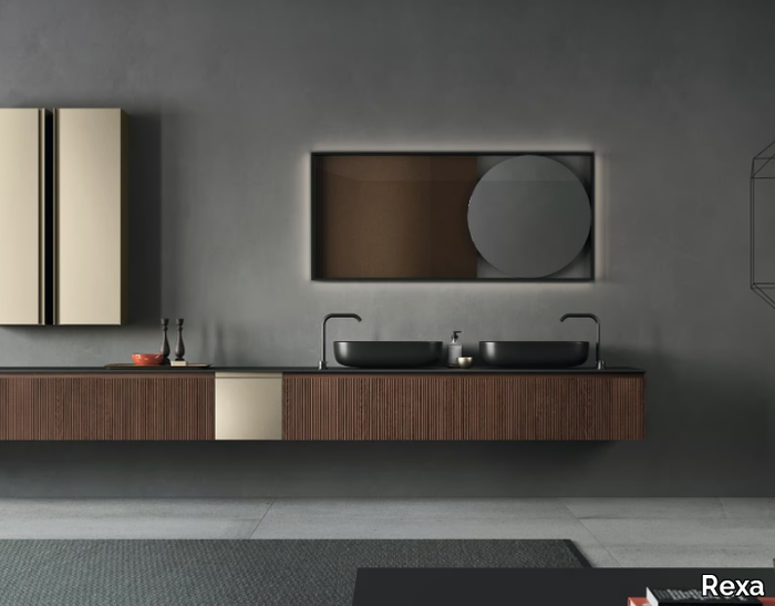 MOODE - Wall-mounted vanity unit in new finishes _ Rexa