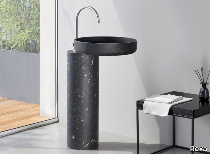 O_O - Freestanding round washbasin _ Rexa