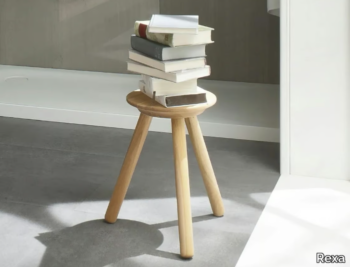 FONTE - Wooden bathroom stool _ Rexa