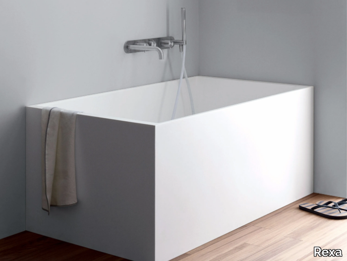 MINI - Rectangular Corian® bathtub _ Rexa