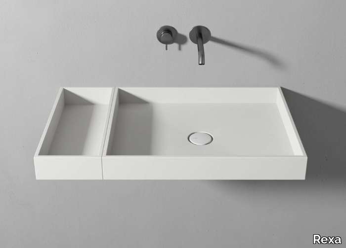 COMPACT LIVING - Corian® basin with trays _ Rexa