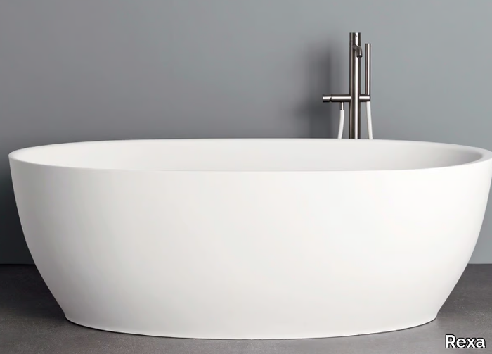 HOLE XS - Oval Korakril™ bathtub _ Rexa