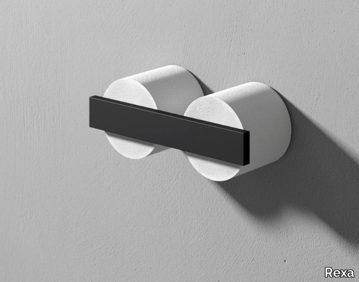 STONE - Double Corian® toilet roll holder _ Rexa