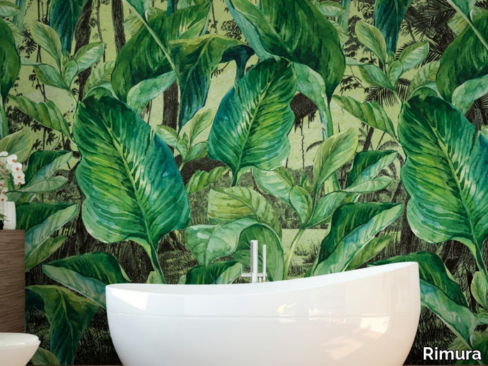 JUNGLE - Panoramic wallpaper with floral pattern _ Rimura