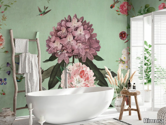 BLUMEN - Panoramic wallpaper with floral pattern _ Rimura