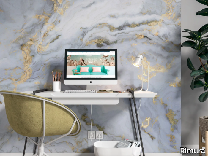 MARBLE FOUR - Panoramic marble effect wallpaper _ Rimura