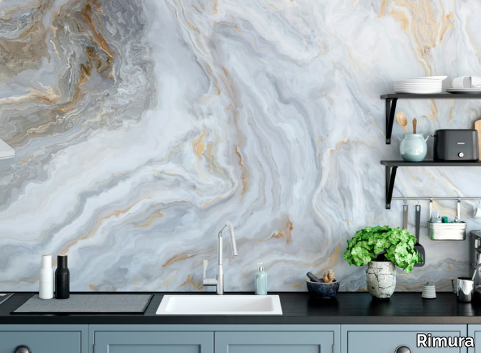 MARBLE THREE - Panoramic marble effect wallpaper _ Rimura