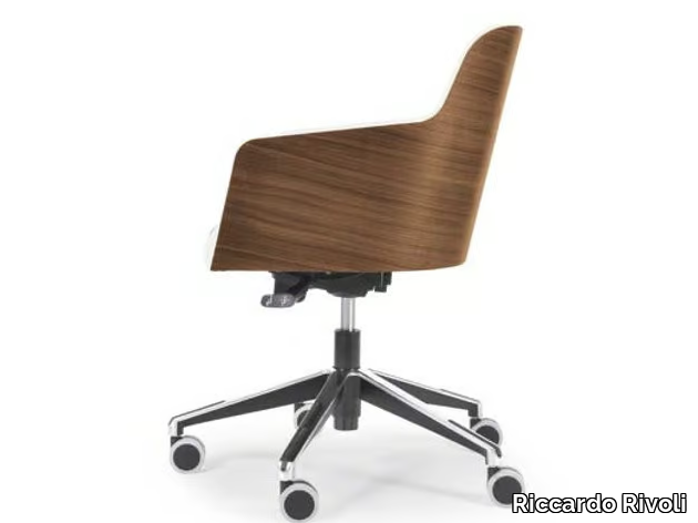 MARLÈNE 200W OFFICE - Swivel chair with castors with 5-spoke base _ Riccardo Rivoli