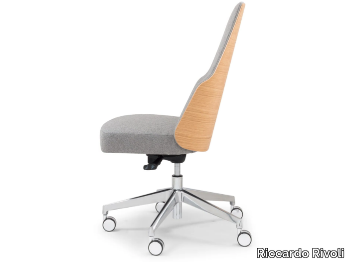 MIA 110W OFFICE - Chair with castors with 5-spoke base _ Riccardo Rivoli