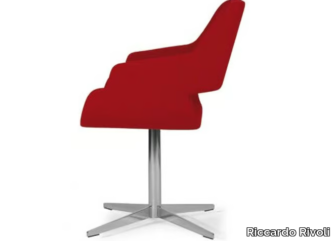 ROSE STAR - Swivel with 4-spoke base chair _ Riccardo Rivoli