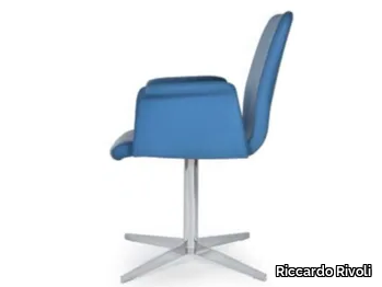 FLO TECNO - With 4-spoke base chair with armrests _ Riccardo Rivoli