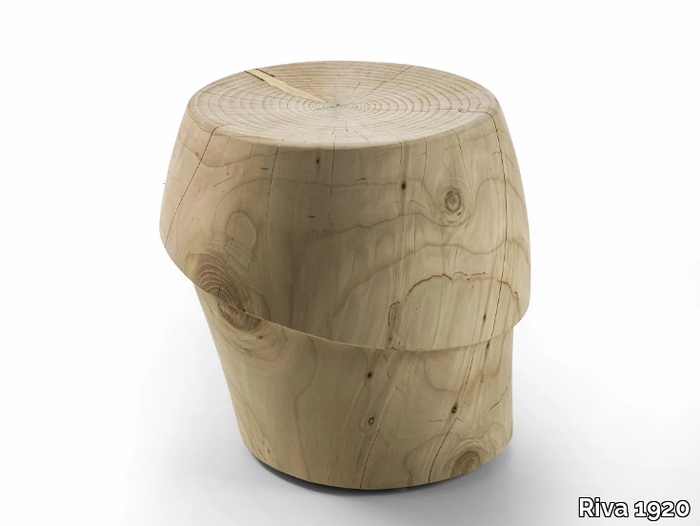 BASK-ETTO - Low cedarwood stool _ Riva 1920