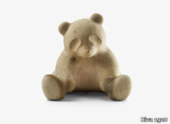 PANDA - Solid cedar wood sculpture _ Riva 1920