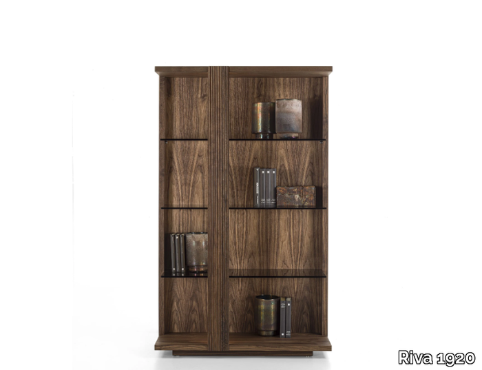 REVO OPEN - Solid wood highboard with drawers _ Riva 1920