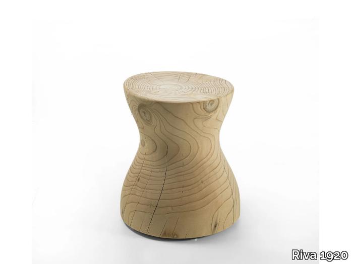 ROSA DEL DESERTO - Low cedarwood stool _ Riva 1920